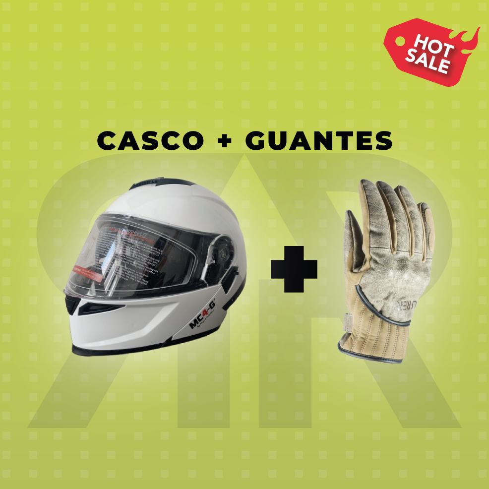 Casco + Guantes Greasers
