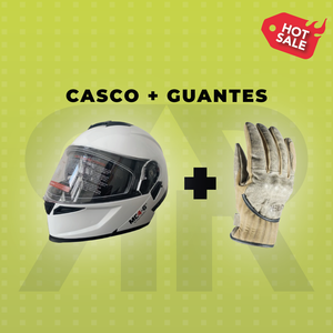Casco + Guantes Greasers