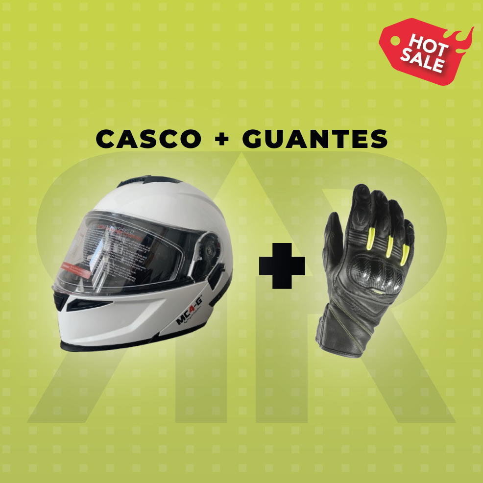 Casco + Guantes Troy